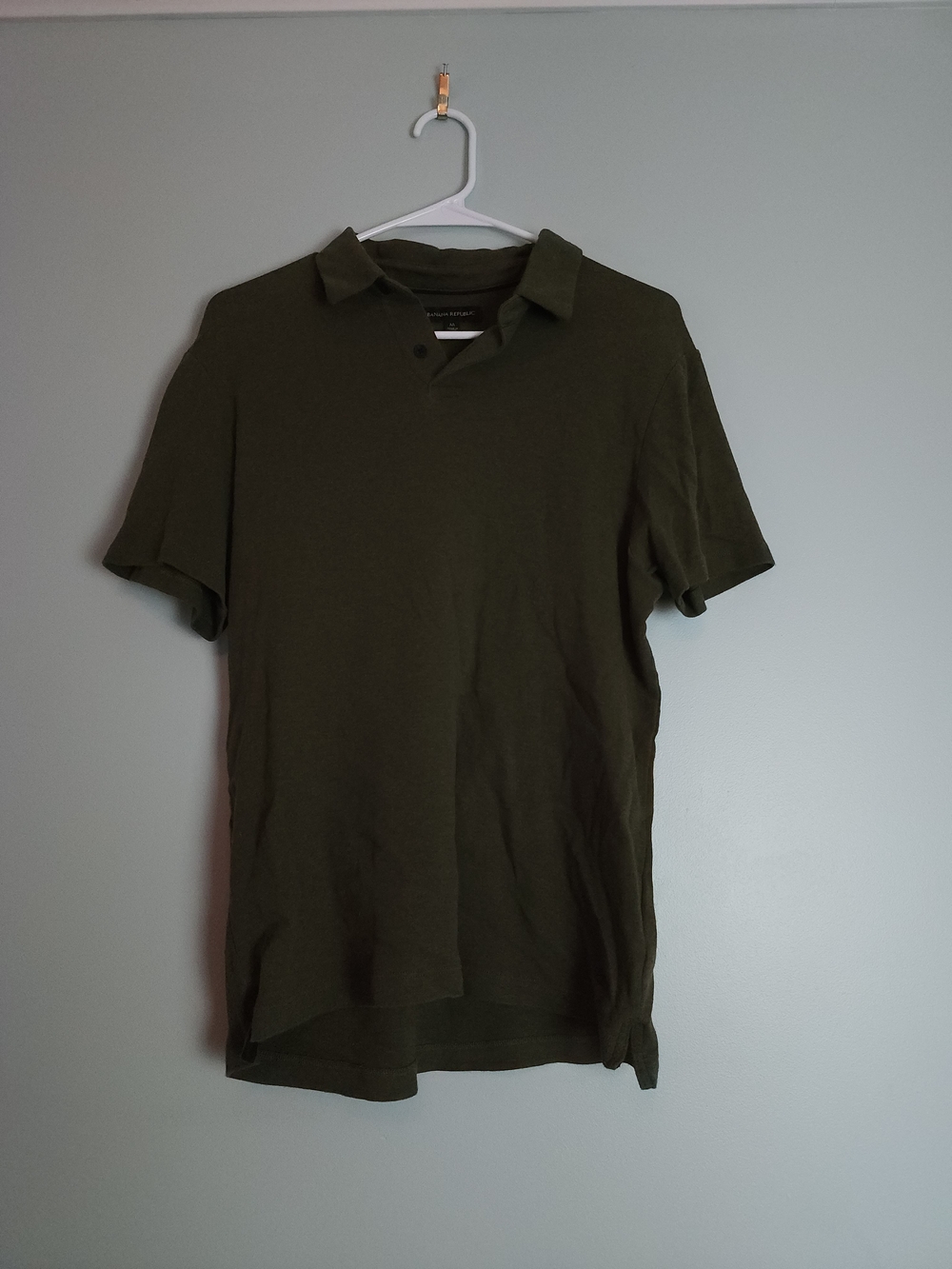 Banana Republic Men's Olive Polo Shirt